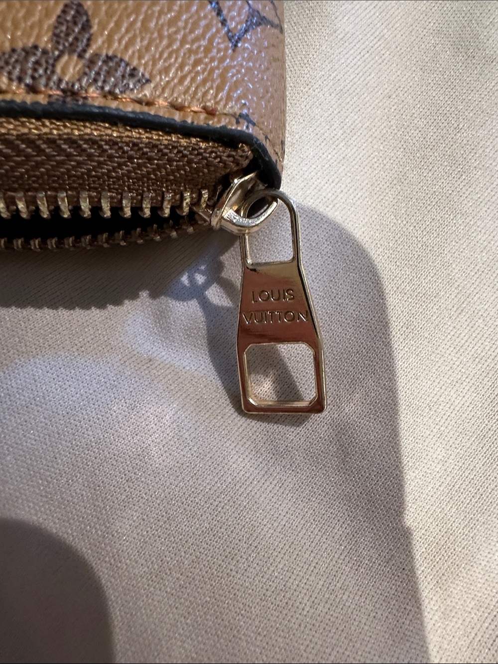 Monogram Zip Wallet - Picture 3 of 4